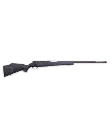 Weatherby MAM01N7MMPR8B Mark V Accumark 7mm PRC 3+1 24" Threaded/Fluted Stainless Barrel, Graphite Black Rec, Gray Webbed Black Monte Carlo Stock, Accubrake Muzzle Brake, Adj. TriggerTech Trigger