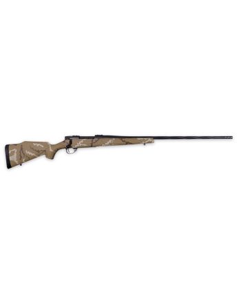 Weatherby VHH270NR6B Vanguard Outfitter 270 Win 5+1 24" Threaded/Spiral Fluted, Graphite Black Barrel/Rec, Tan with Brown &amp; White Sponge Synthetic Stock, Accubrake Muzzle Brake, Adj. Trigger