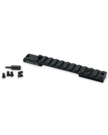 Weatherby J010004 Picatinny RailMatte Black Aluminum Weatherby Model 307 Weaver Mount Short Action 20 MOA