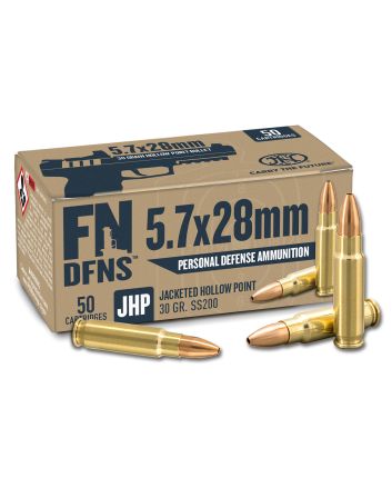 FN 10700030 DFNS5.7x28mm 30gr Jacketed Hollow Point 50 Per Box/10 Case