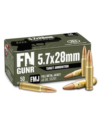 FN 10700032 GUNR5.7x28mm 40gr Full Metal Jacket 50 Per Box/10 Case