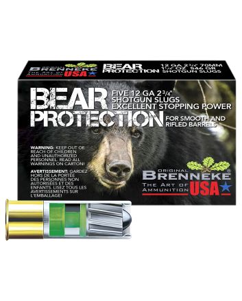 Brenneke SL122BP Bear Protection12Gauge 2.75" 1 1/4oz Slug Shot 5 Per Box/50 Case