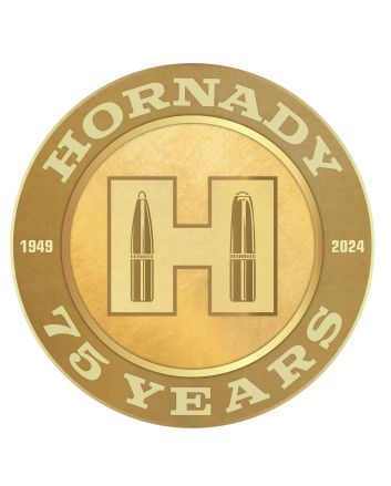 Hornady 99157 75th Anniversary Sign Gold Tin 11.80 x 11.80