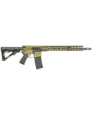 Aero Precision APCR650048 M4E15.56x45mm NATO 30+1 16" Mid-Length Barrel, Sports South Exclusive OD Green, 15" R-ONE M-LOK Handguard, Magpul Grip/SL Carbine Stock, Ambi Charging Handle/Safety