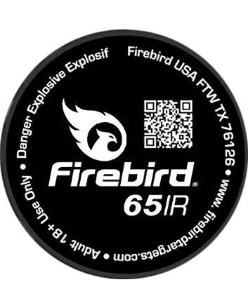 Firebird USA 65IR 65IRMoving Trajectory Static White Smoke Universal Firearm 65mm 10 Targets