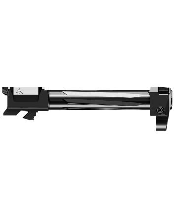 Radian Weapons H0005 Ramjet + Afterburner Combo9mm Luger, Compatible w/Glock 17 Gen5, Black Stainless Steel Fluted Barrel