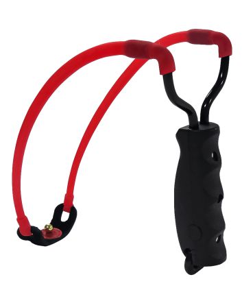 Marksman 3030 Marksman 3030 Traditional Slingshot Red Hyper-Velocity Band Black Molded Handle