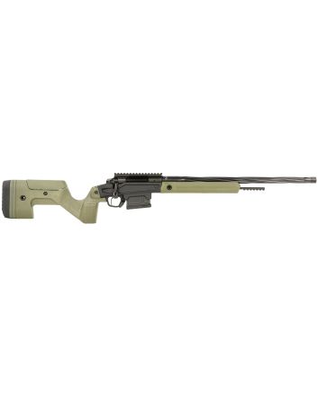 Stag Arms SABR01030002 Pursuit6.5 Creedmoor 5+1 20" Threaded/Fluted Sporter, Black Cerakote Barrel/Rec, OD Green OEM Hybrid Hunter Stock, TriggerTech Trigger, 20 MOA Scope Mount