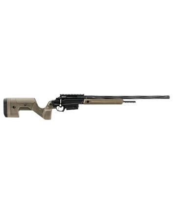 Stag Arms SABR02040001 Pursuit6.5 PRC 3+1 22" Threaded/Fluted Sporter, Black Barrel/Rec, Tan OEM Hybrid Hunter Stock, TriggerTech Trigger, 20 MOA Scope Mount