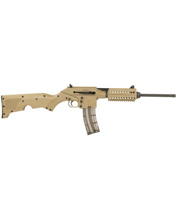 Kel-Tec SU22CATAN SU22Full Size 22 LR 26+1 16.10" Black Threaded Barrel, Tan Picatinny Rail Polymer Receiver, Tan Synthetic w/Storage Compartment Stock