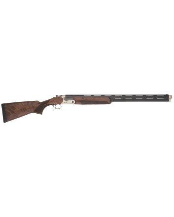 TriStar 33166 CypherOver/Under 28 Gauge 2.75" 2rd 28" Blued Chrome-Lined, Stainless Steel Rec, Deluxe Walnut Furniture, Fiber Optic Sight, 5 Ext. Chokes