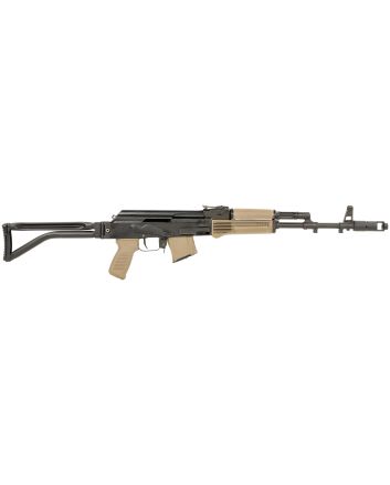 Arsenal SAM7SF-84EFDEM SAM7SF 84E 7.62x39mm 16.33" 10+1, Black Rec, Folding Stock, FDE Polymer Grip/Handguard, Muzzle Brake, Ambi Safety, Adj. Sights, Enhanced FCG