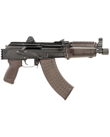 Arsenal SAM7K55P SAM7K7.62x39mm 30+1 8.50" Black Steel Threaded Barrel, Polymer Handguards, Black Aluminum Forged &amp; Milled Receiver, Mounted 1913 Picatinny Rail, Plum Polymer Grips