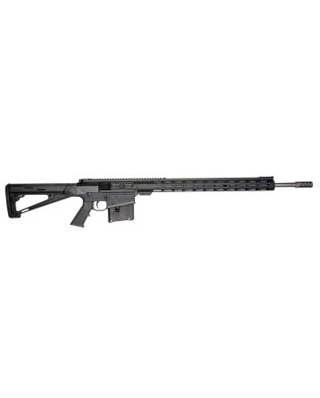 Great Lakes Firearms GL10LA300SSBLK AR-10300 Win Mag 5+1 24", Black, 20" M-Lok Handguard Fixed Hogue OverMolded Stock, A2 Grip, Muzzle Brake