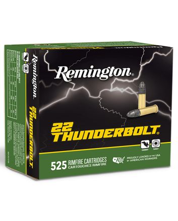 Remington Ammunition R21271 Thunderbolt Bulk 22LR 40gr Lead Round Nose 525 Per Box/12 Case