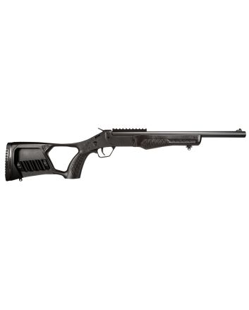 Rossi SSPS45-BK Tuffy Single Shot 45 Colt (LC)/410 Gauge (3" Chamber) 1rd 16.50", Black, Thumbhole Pistol Grip Stock with Shell Holder, Overmolded Grip, Front Iron Sight, Optics Mount