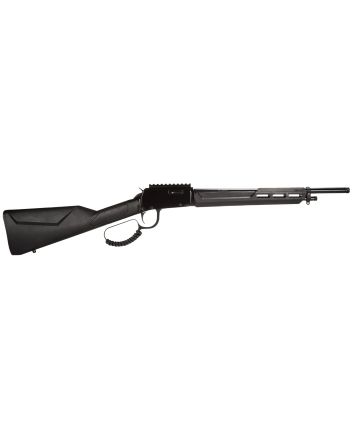Rossi RL22161ST Rio Bravo Tactical 22 LR 10+1 16.50" Polished Black Oxide Steel Threaded Barrel, Picatinny Rail Matte Black Aluminum Receiver, Fixed Black Synthetic Stock