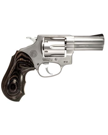 Rossi 2-RP639WD1 RP63Small Frame 357 Mag 6rd 3" Stainless Steel Barrel, Cylinder &amp; Frame Black/Gray Laminate Grip, Hammer Block Safety, Exposed Hammer