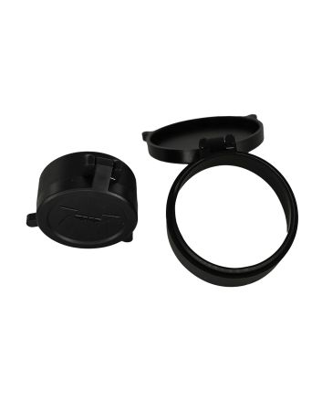 Huskemaw Optics 20SFC530T Tactical Flip-Up Lens Caps Black Rubber, 56mm Objective, Compatible w/Tactical Hunter 5-30x56mm