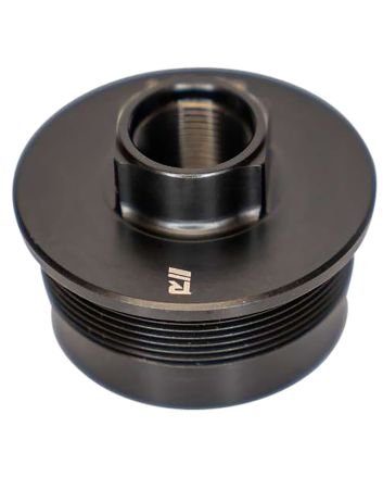 Rugged Suppressors DTM002 Universal Direct Thread Mount1/2"-28 tpi, Black, Fits 1.375"-24 tpi Tube Threads