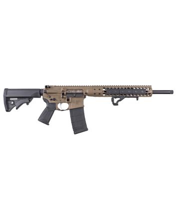 LWRC ICDIR35CK16L Individual Carbine Direct Impingement 350 Legend 5+1 16.10" Threaded, FDE Ambi Rec/M-Lok Handguard, 6 Position Stock, OEM Ultra Combat Grip, Angled Fore Grip