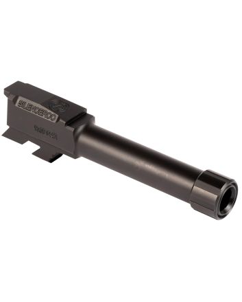 SilencerCo AC5049 Threaded Barrel3.70" 9mm Luger, Black Nitride Stainless Steel, Fits Glock 43/43X