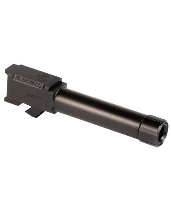 SilencerCo AC1329 Threaded Barrel3.70" 9mm Luger, Black Nitride Stainless Steel, Fits Glock 26 Gen 1-5