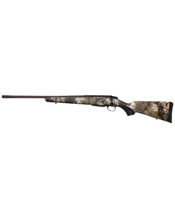 Tikka JRTXVW416 T3x Lite 308 Win 3+1 20" Fluted/Threaded, Midnight Bronze Cerakote Barrel/Rec, Veil Wideland Synthetic Stock, Interchangeable Grip, Muzzle Brake Left Hand