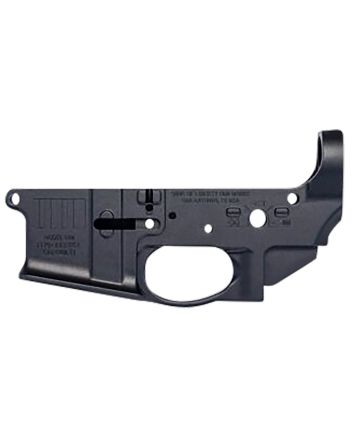 Sons Of Liberty Gun Works BROADSWORDLR Broadsword Ambi Stripped Lower Receiver Black Anodized Aluminum, Ambi Controls, Flared Magwell, Fits Mil-Spec AR-15