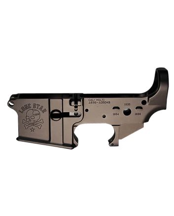 Sons Of Liberty Gun Works LONESTAR Lone Star Stripped Lower Receiver Black Anodized Aluminum, Fits Mil-Spec AR-15