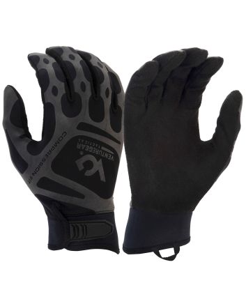 Pyramex VGTG10BXL Compression Training Black Synthetic Leather XL Hook &amp; Loop