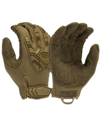 Pyramex VGTG40TM Impact Operator Heavy-Duty Brown Synthetic Leather Medium Hook &amp; Loop