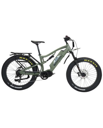 Bakcou E-bikes B-S17-G-B25 Storm 25 Medium Matte Black 17" w/Stand Over Height of 30.50" Frame, Sram 9sp, 40t Front &amp; Sram 11-34t Rear Cassette Bafang M620 Ultra Motor
