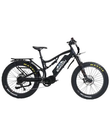 Bakcou E-bikes B-S19-B-B25 Storm 25 Large Matte Black 19" w/Stand Over Height of 30.50" Frame, Sram 9sp, 40t Front &amp; Sram 11-34t Rear Cassette Bafang M620 Ultra Motor