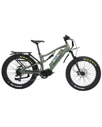 Bakcou E-bikes B-S19-G-B25 Storm 25 Large Matte Army Green 19" w/Stand Over Height of 30.50" Frame, Sram 9sp, 40t Front &amp; Sram 11-34t Rear Cassette Bafang M620 Ultra Motor