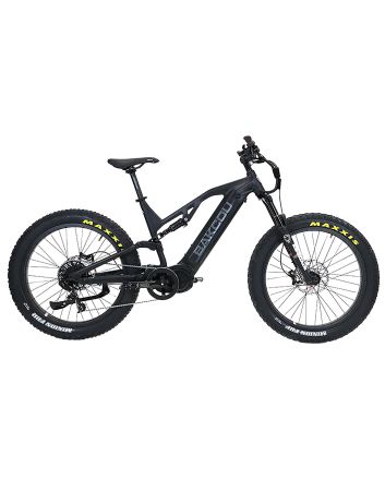 Bakcou E-bikes B-SC19-B-B21 Scout Large Matte Black 19" Frame, 11 Speed Sram NX, 11-42t Rear Cassette BafangUltra Mid-Drive Motor