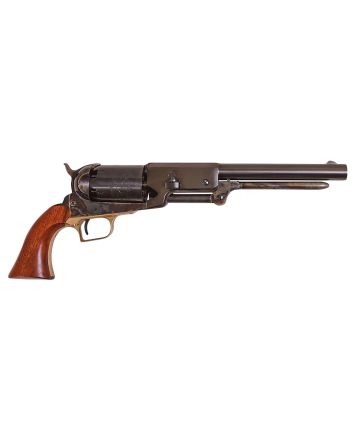 Cimarron CA020 1847 Walker Dragoon .44 Cal 5 Shot, 9" Blued Octagon/Round Steel w/Engraving Barrel, Blued Engraved Cylinder, Color Case Hardened Steel Frame w/Slim Walnut Grip