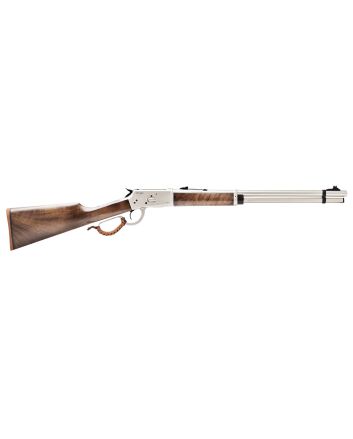 Gforce Arms GFLVR357SS SaddlehornFull Size 357 Mag 10+1 20" Stainless Steel Barrel &amp; Aluminum Receiver, Turkish Walnut Fixed Stock