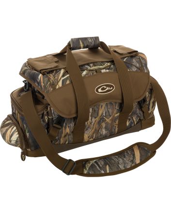 Drake Waterfowl DA2030022 Blind Bag Refuge Mossy Oak Bottomland Heavy Duty Nylon Extra Large Duffle Bag Zipper Closure