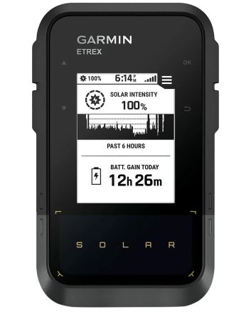 Garmin 0100278200 eTrex Solar GPS/Smart Features, 28MB Memory Black 2.20" Transflective/Monochrome Display, Compatible w/Garmin Explore App