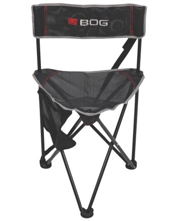 Bog-Pod 1117130 Triple PlayChair, 3 Legs, Black, Steel Frame, Exterior Pocket
