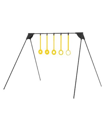 Caldwell 4002309 Ring Challenge Rimfire KYL Black/Yellow AR500 Steel Standing Includes 5 Rings