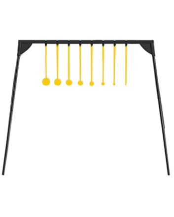 Caldwell 4002310 Challenge Target Rimfire KYL Black/Yellow AR500 Steel Standing Includes 8 Targets