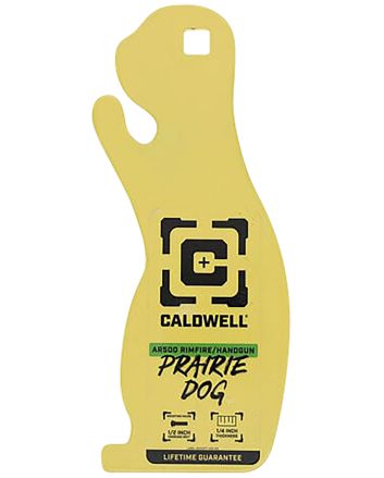 Caldwell 4002313 Rimfire/Handgun Yellow AR500 Steel Prairie Dog 1/4" Thick