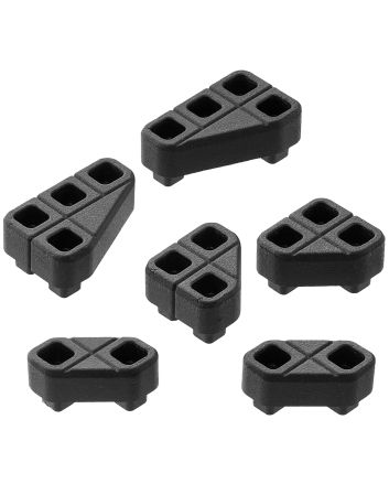 Magpul MAG1366-BLK DAKA Block Kit Angled, Includes 45 Degree Blocks (2), 45/90 Degree Blocks (2) &amp; 30/60 Degree Blocks (2), Black Polypropylene, Fits Magpul DAKA Cases/Organizer Systems
