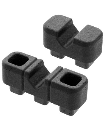 Magpul MAG1367-BLK DAKA Block Kit V-Block, Includes Double V-Block (2) &amp; Triple V-Blocks (2), Black Polypropylene, Fits Magpul DAKA Cases/Organizer Systems
