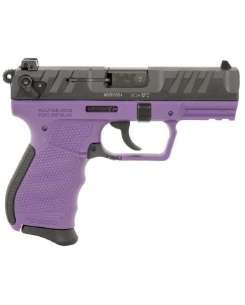 Walther Arms 5050511 PD380Carry Frame 380 ACP 9+1 3.70" Black Stainless Steel Barrel, Purple Polymer Frame w/Picatinny Rail, Textured Wraparound Grip