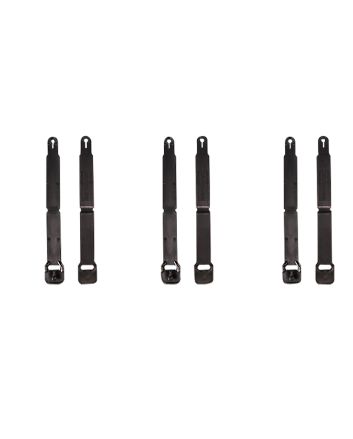 High Speed Gear 91SC12BK MOLLE ClipsShort, Black Injection Molded Fits MOLLE (12 Pack)