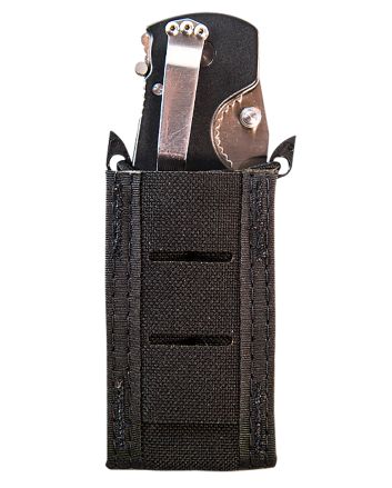 High Speed Gear 41PT00BK TACO Duty Single Pistol Mag, Black Nylon with MOLLE Exterior, Fits MOLLE &amp; 2" Belt