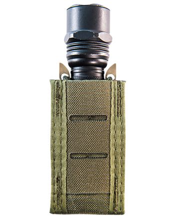 High Speed Gear 41PT00OD TACO Duty Single Pistol Mag, OD Green Nylon with MOLLE Exterior, Fits MOLLE &amp; 2" Belt
